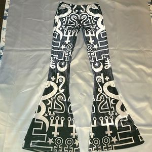 Killstar Spiritus Velvet Bell Bottoms S